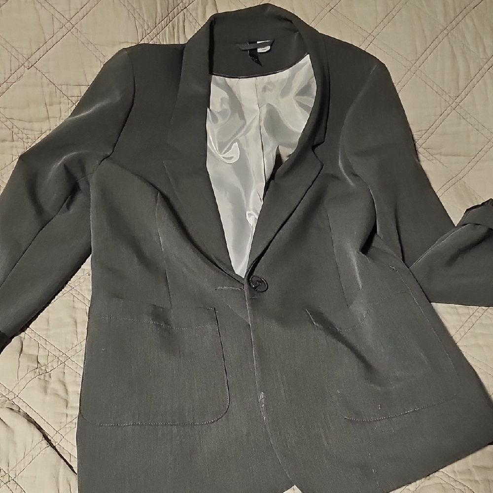 Women's Charcoal Gray Blazer